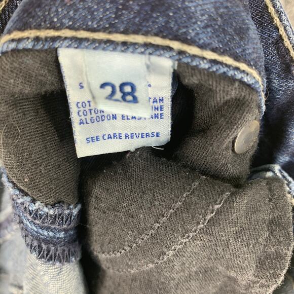 Hudson Womens Jeans Flap Pocket Slim Straight Pants Denim Sz 28 Low Rise - Picture 4 of 16